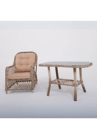 Aurora İkili Rattan Bahçe Oturma Grubu Rehome