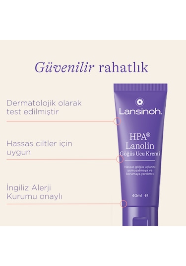 Lansinoh HPA Lanolin Göğüs Ucu Kremi 40 ML
