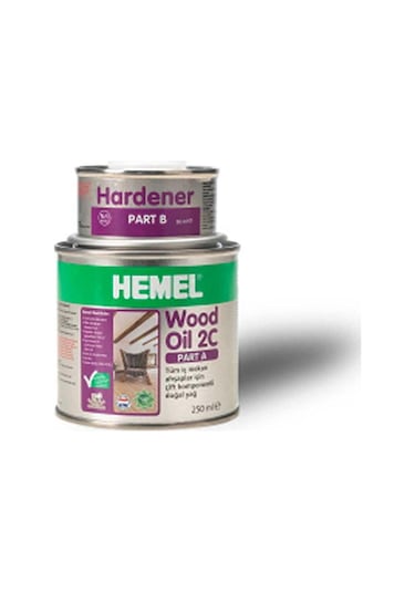 Hemel Wood Oil 2C Ahşaplar İçin Çift Komponentli Yağ 300 ML