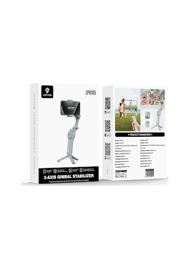 Lenyes LPH105 Taşınabilir M01 3 Eksenli El Tipi Aparatlı Gimbal Stabilizatör