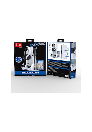 Cbtx Ps5 / Ps5 Slım Şarşıtı Dock İçin İpega Pg-p5s009 Oyun Disk Kulaklık Depolama