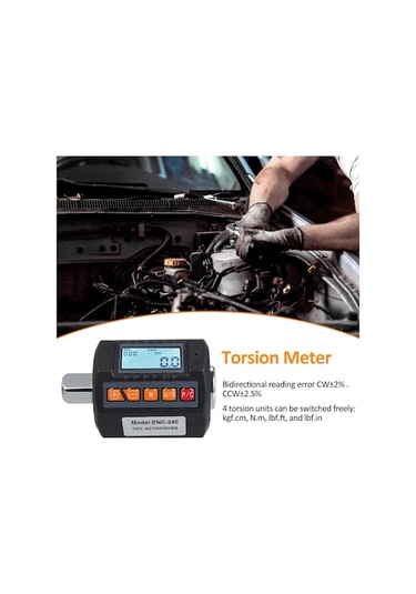 Tongxida Enc-340 Dijital Tork Ölçer Anahtarı, Sesli, 4 Ünite, 1/2'' Sürücü, 3/8''&1/4'' Adaptörler İçerir