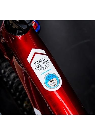 Stil 5-dağ Bisikleti Bisiklet Çerçeve Çıkartmalar Üst Tüp Etiket Bisikleti Çıkartmaları Kişiselleştirilmiş Bisiklet Aks. 44384158 Beyaz - Siyah