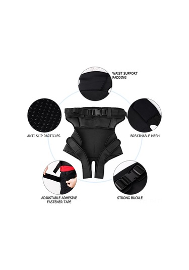 Folinda Balıkçılık Ve Plaj Kullanıma İçin Lastik-ağ Malzeme Omuz Korumalı Saçak, Siyah, 120 Cm Uzunluk, 66 Cm Kalça Çevresi