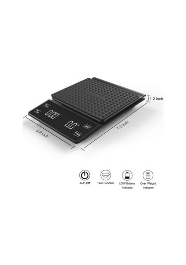 Horecamark Yeni Hassas Kahve Tartısı Drip Scale Ek62