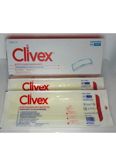 Şeffaf Hazır Pansuman Örtü 9cmx30cm 25 Adet C6130p