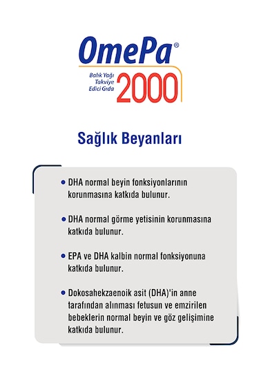 Omepa 2000 30 Yumuşak Kapsül