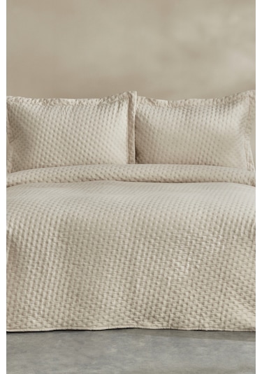 Karaca Home Breeze Soft Çift Kişilik Yatak Örtüsü Ekru 200.22.04.0235