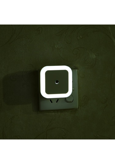 Vkemall Otomatik Işık Kontrollü Led Gece Lambası - Akıllı Ev İçin Odalar, Koridorlar İçin Beyaz Avrupa Tipi Fityan Beyaz