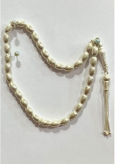 Tespih Vizyon İşlemeli Gümüş Tespih F16002098