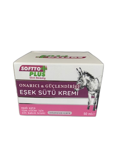 Softto Plus Onarıcı ve Güçlendirici Eşek Sütü Kremi 50 ML