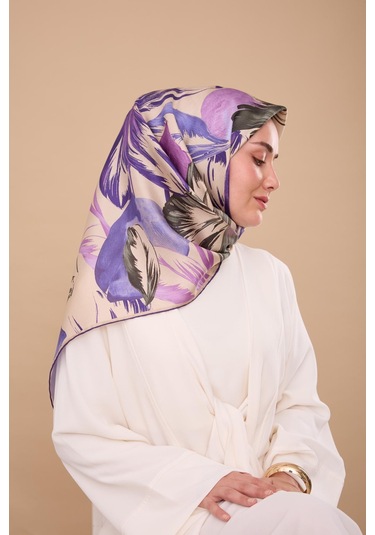 Silk Home Twill İpek Eşarp 11480-71 Taş, Pembe, Mor, Yeşil, Koyu Yeşil