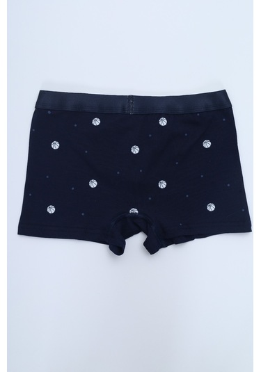 Toontoy Erkek Çocuk Baskılı Düz Desenli 4lü Paket Boxer Çok Renkli