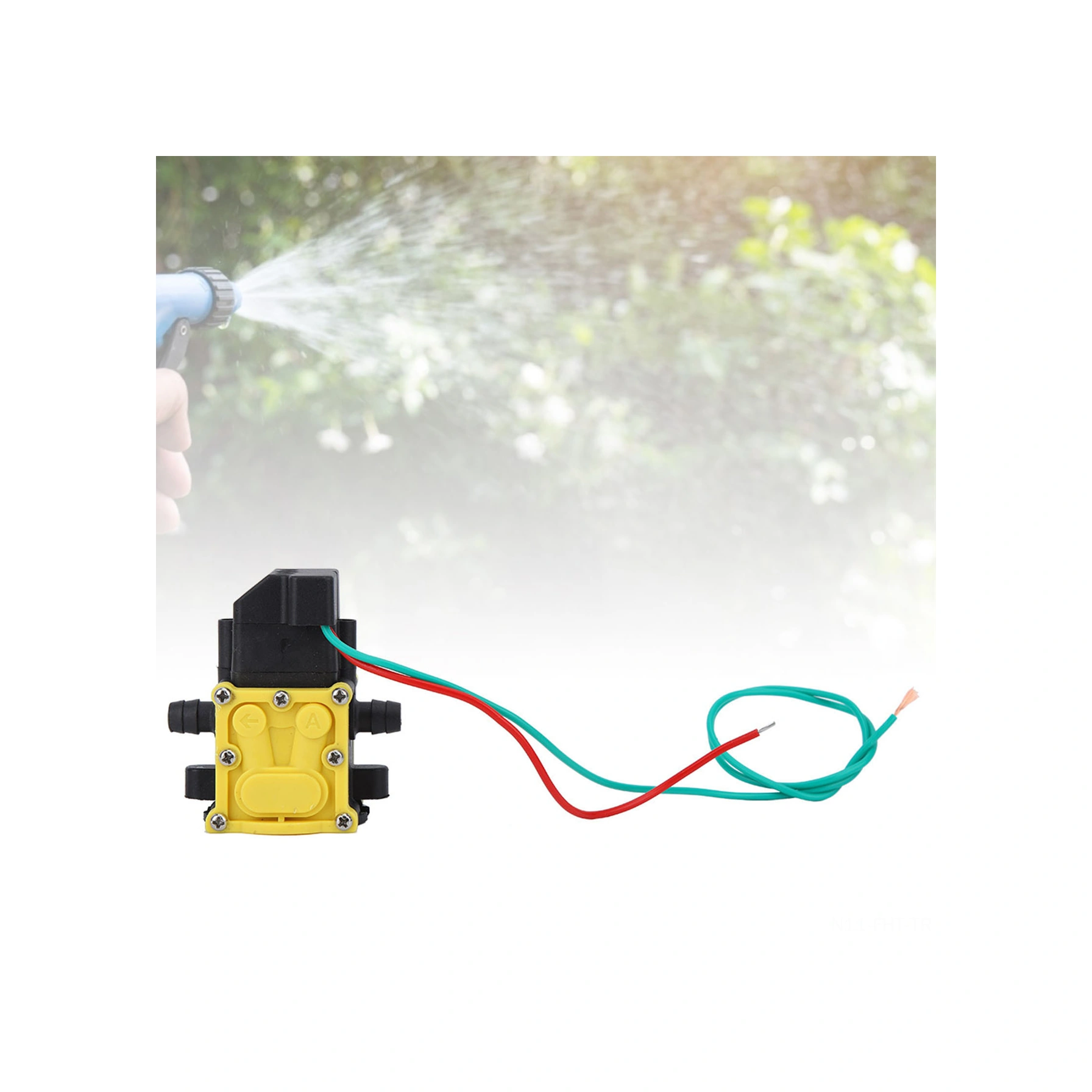 Hangfox 12v Elektrikli Bahçe Spreyi Su Pompası Kafa - Otomatik Emme Diaphragma Pompa Başlığı - Ziraat, Ormancılık İçin Dayanıklı Plastik Aksesuar