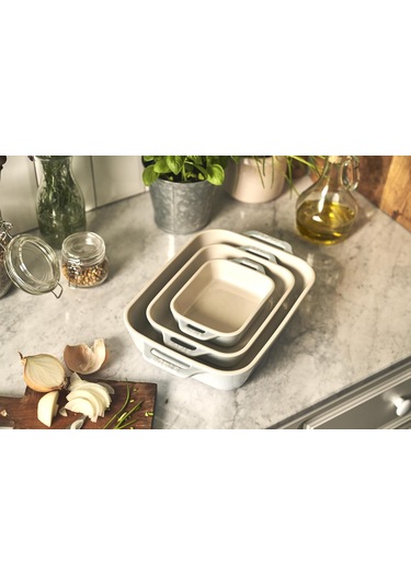 Staub Seramik Fırın Kabı Seti 3'lü Mavi Diğer