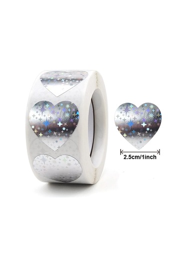 100-500 Adet Kalp Çıkartmalar Zarflar İçin Sevgililer Günü Köpüklü Kalp Çıkartmalar Dekoratif Aşk Çıkartmalar Tatil Dekorasyon Green