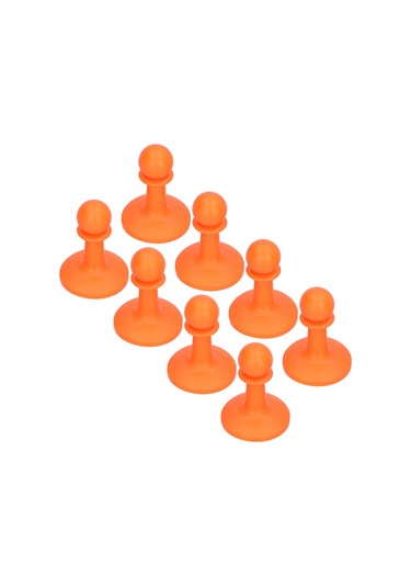 Xindoker Kamp Çadırı Fırtına Koruyucu Üst Kapak, Anti-statik Isolasyonlu Tpr Malzeme, 8 Adet Turuncu, 6mm Delik Çapı, Çadır Stabiliyeti Ve Ömrünü Uzatır Diğer