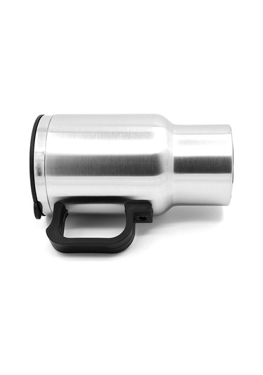 Singree 12v Araç Elektrikli Isıtıcı Bardağı 450ml Paslanmaz Çelik Vakum Isı Saklama, Sigortalı Kapak Ve Anti Kayma Kollü