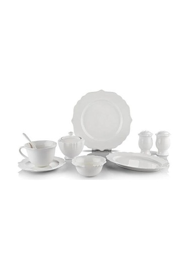 Schafer Naiv Serisi 34 Parça Beyaz Porselen Kahvaltı Takımı Byz03