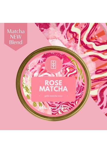 Mim and More Rose Matcha Gül Aromalı Matcha 25 G