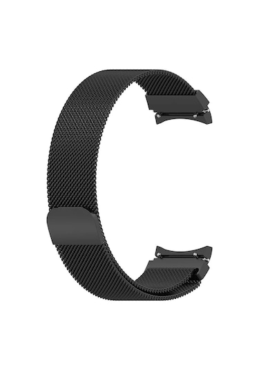 Forzacase Samsung Galaxy Watch7 44mm İle Uyumlu Metal Mıknatıslı Kordon Kayış - Fc302 Siyah