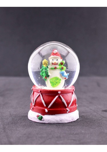 Mini Boy Işıklı Yılbaşı Kar Küresi 6.5 Cm Sevgiliye Yeni Yıl Hediyesi 2023 Kardan Adam Temalı Kar Küresi 6.5 Cm Kar Küresi