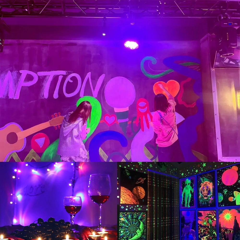 Youtek 2 Adet 20w Siyah Işık Lambası 365nm - E27 110v - Zararlı Böcek Tutucu - Tarım Ve Halloween Dekorasyonu İçin