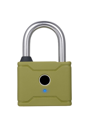 Hallow-t1006d Akıllı Parmak İzi Asma Kilit Şarj Edilebilir,yeşil