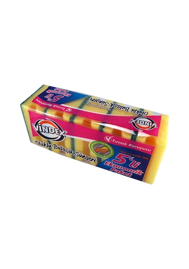 Vindex Oluklu Sünger 5'li