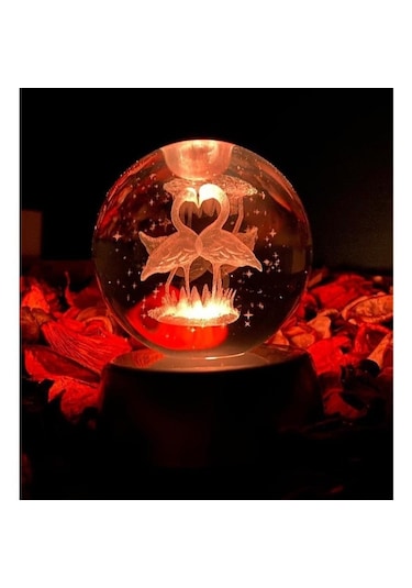 Eşe Sevgiliye Güzel Romantik Hediye Çift Şeklinde Flamingo Renk D