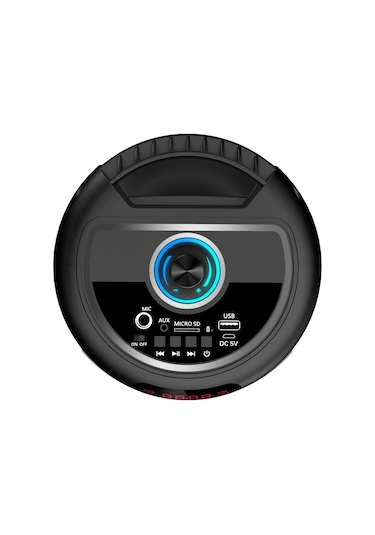 Her Yerde Eğlence Seninle: Çift Güçlü Bass Hoparlör, Fm Radyo, Kablosuz Karaoke Mikrofon, Rgb Işıklı