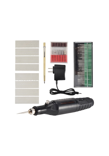 Elektrikli Gravür Kalemi, Metal Cam Abd Fişi İçin Gravür Alet Seti