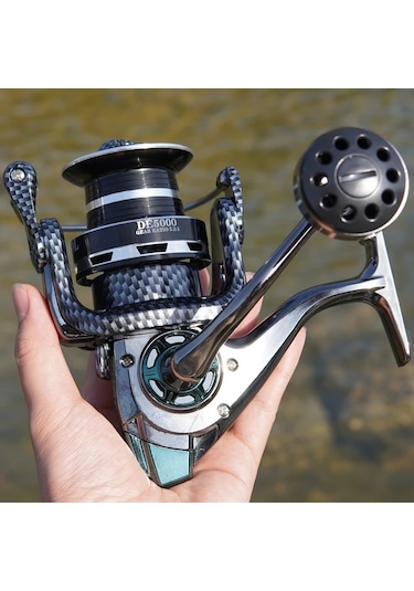 Xuweiwei Tip 8000 Büyük Metal Tekerlekli Balıkçılık Makinesi Yüksek Torklu Alüminyum Spincasting 30kg Fren Gücü Pürüzsüz Çalışma Tuzlu Tatlı Su İçin Ideal