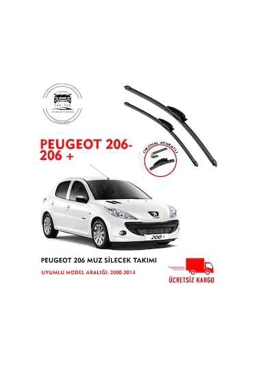 pejo 206 ön cam silecek seti  (2000-2014)  arası