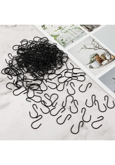 Ulzyvf Siyah Şeklinde Şeklinde Sanatları S S Mini Kanca, Kanca, İnç İçin El Adet 120 1 Fc
