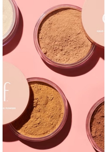 E.l.f. Elf Halo Glow Sabitleyici Pudra, Yarı Mat Bitiş Dark