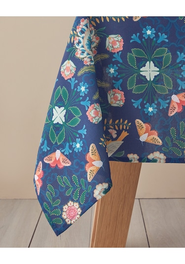 English Home Perfection Polyester Masa Örtüsü Lacivert Lacivert