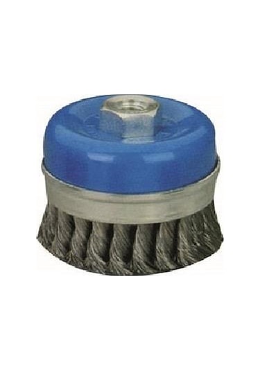 Leo Burgulu Çanak Tel Fırça . Çelik Kuşaklı 100 Mm