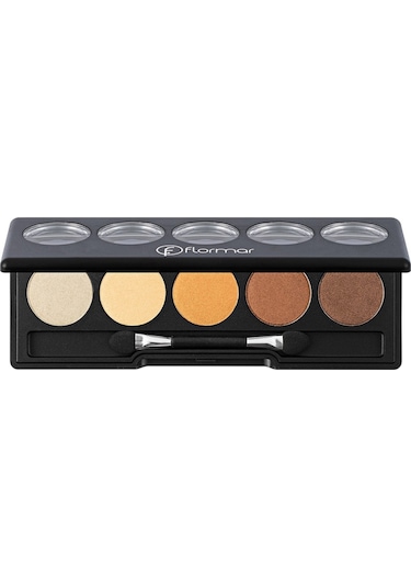 Flormar Mat & Işıltılı Göz Farı Paleti  - Color Eyeshadow Palette - 004 Golden Caramel - 8690604051571