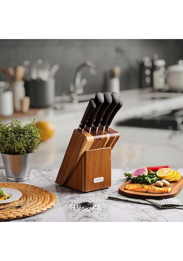 Aryıldız Essential 6 Parça Bıçak Seti Siyah