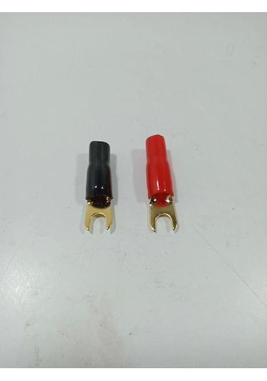 8ga Yalıtımlı Amfi Kablosu Ucu 8 Ga İzoleli Çatal Kablo Ucu 8ga Çatal Uç 2 Adet