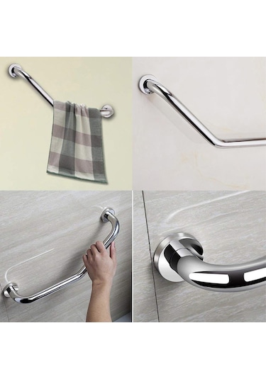 32 Q Açılı Tutunma Barı Gümüş