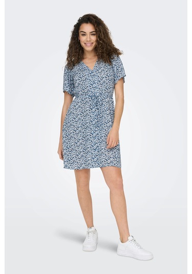 Only Bayan Elbise 15237382 Mavi-beyaz Mavi-beyaz