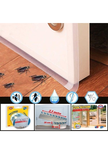 3M Boss Kapı Pencere Izolasyon Bandı Rüzgar Geçirmez Silikon Sızd (472009594)