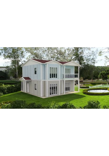 136 M2 Çift Katlı Prefabrik Ev
