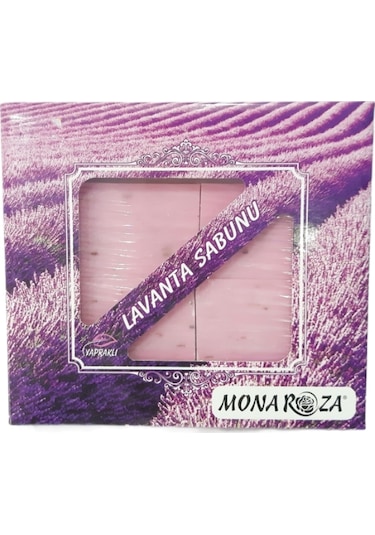 Mona Roza Yapraklı Katı Lavanta Sabunu 75 G x 4