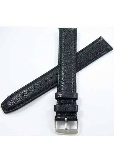 Bizon Deri Saat Kordonu 18Mm Xxl Siyah Uzun Saat Kayışı Kolçak (306281339)