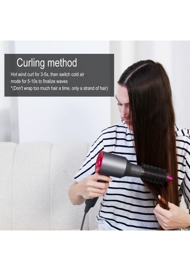 Joyhub Airwrap Hd03/hd05/hd08 Saç Kurutma Makinesi Çok Fonksiyonlu Çift Amaçlı Silindir Tarak Seti Salon Saç Şekillendirici Aracı Evl1sn