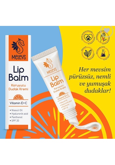 Meleys Vitamin E+C Koruyucu Dudak Kremi SPF20