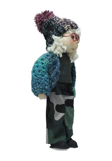 E38 El İşçiliği Şapkalı Kız Dekor Bebek 32 Cm - 6237